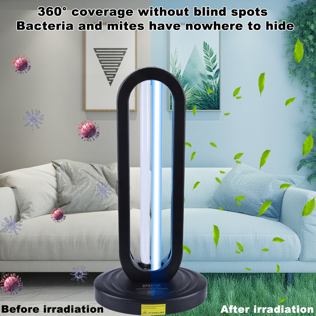 Why does an ozone-free germicidal lamp still produce an odor?