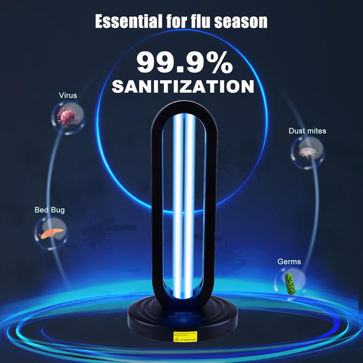 UV Light Sanitizer with Radar,Ozone Free Ultraviolet Light Sanitizer for Room,Home Disinfection Device,UVO Lamp with Remote Control,15/30/60 Minutes Timer