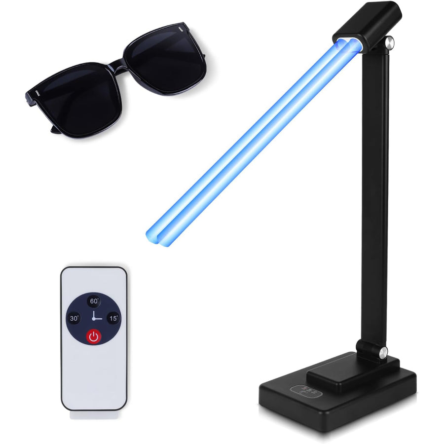 A Dailytop collapsible UVC light sterilizer on a clean white background, ideal for home and travel disinfection.