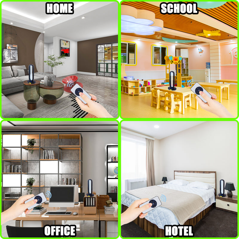 Universal remote control for UV disinfection light, perfect for use in various settings like home, school,offices, and hotel